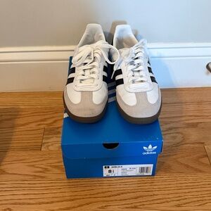 Adidas Women’s White and Black Samba Sneakers